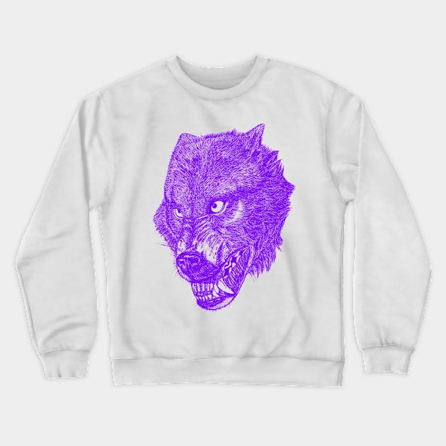 wolf Crewneck Sweatshirt by anghewolf